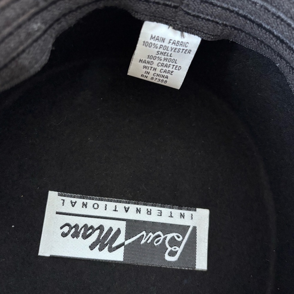 Ben Marc International 100% wool shell hat brown formal hat - Picture 6 of 10